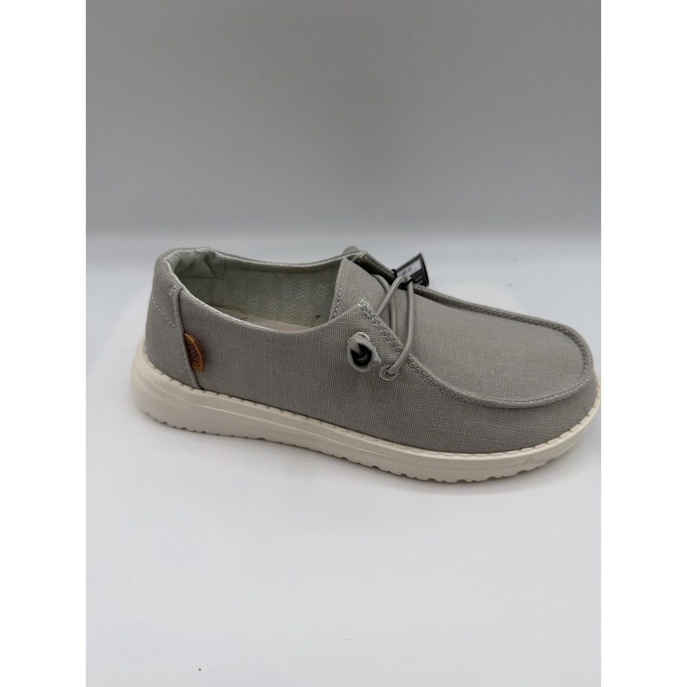 HEY DUDE Wendy Chambray,Women's 5, EU: 36, Light Grey,Extra Laces, NWOB